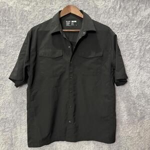 5.11 Tactical Men's Short Sleeve Casual Shirt, Black, Medium